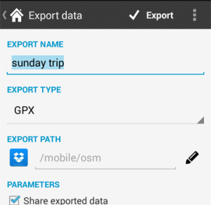 Dropbox import & export