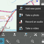 Track recording with images, vidoe, voice