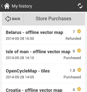 Locus store purchase history