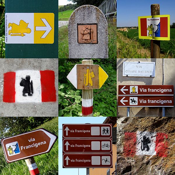 Via Francigena signposts