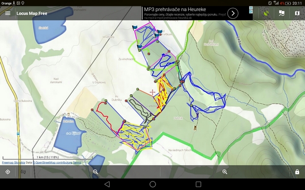 Mapping of search teams coverage of the area