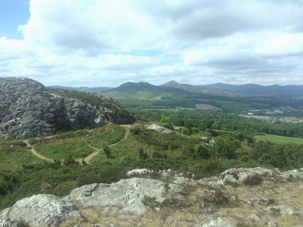 View to Wicklow Mountains from Bray Head