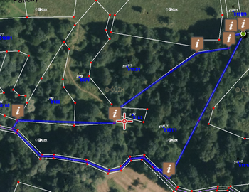 parcel plot by tracing tool