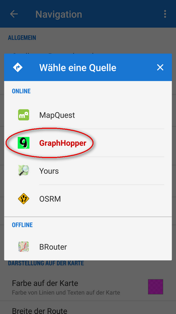 GraphHopper online