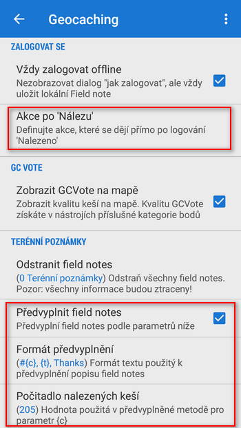 Nastavení automatického textu