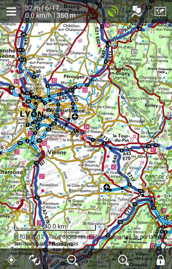 IGN topographic map