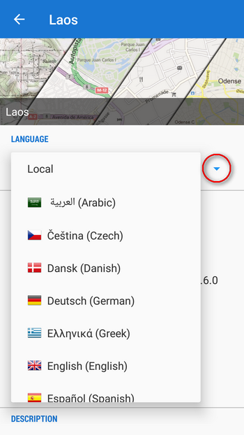 map language switch