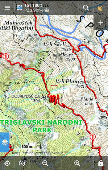 PZS maps of Slovenia