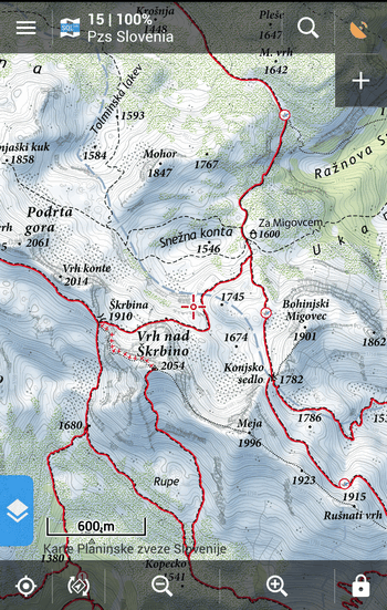 PZS maps of Slovenia