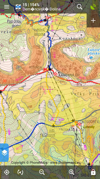 SHOCart map of Low Tatras