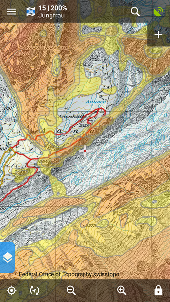 Swisstopo map